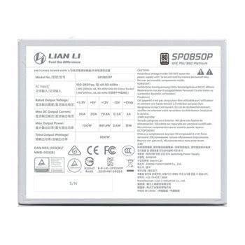 Lian Li SP850P White G9P.SP0850P.W000.EU