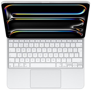 Клавиатура Apple Magic Keyboard за iPad Pro 13-inch (7th Gen), International English подредба, бяла, USB-C | JAR Computers Apple Magic Keyboard for iPad Pro MWR43Z/A