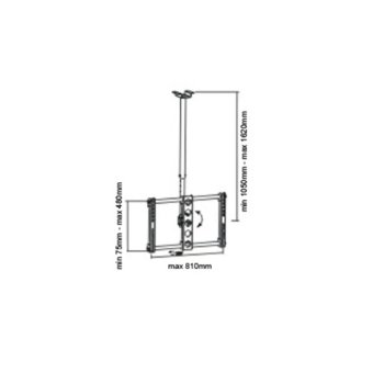 Sunne Ceilling Dual TV Bracket