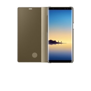 Samsung Note 8 Clear View Standing Cover Gold