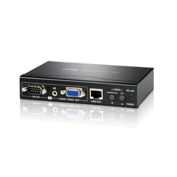 Репийтър ATEN VB552, 2x HDB-15(VGA)(ж), 2x DB-9(м), 2x 3.5мм жак(ж), 2x RJ-45(ж), 1 устройство | JAR Computers ATEN VB552