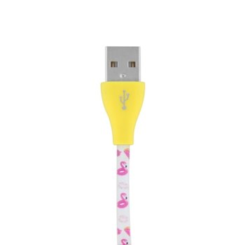 TnB micro USB 1m flamingo