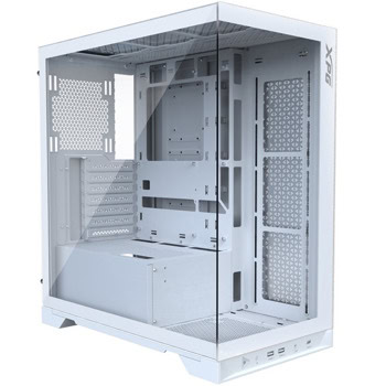 Кутия A-Data XPG Invader X, ATX/mATX/Mini-ITX, 1x USB 3.2 Type-C, 2x USB 3.2 Type-A, 4x RGB Reversed 120mm вентилатора, с прозорец, бяла, без захранване | JAR Computers A-Data XPG INVADER X White INVADERXMT-WHCWW