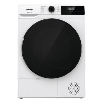 Сушилня Gorenje DHNA93, капацитет 9 kg, свободностояща, 60 см ширина, 15 програми, отложен старт, AutoDrain, бяла | JAR Computers Сушилня Gorenje DHNA93