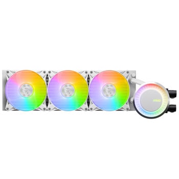 Водно охлаждане за процесор MSI MAG Coreliquid E360 White, съвместимост със сокети Intel LGA 1851/1700/1200/115X & AMD AM5/AM4/TR4/sTRx4 | JAR Computers MSI MAG Coreliquid E360 WHITE 306-7ZW6E27-C24