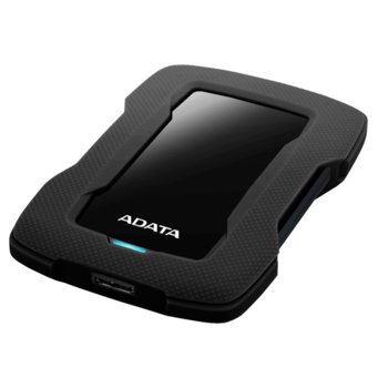 Твърд диск 1TB, AData HD330, черен, външен, 2,5" (6.35 cm), USB 3.2, удароустойчив | JAR Computers HDD Ext AData HD330, 1TB, 2.5", U3.0, Black
