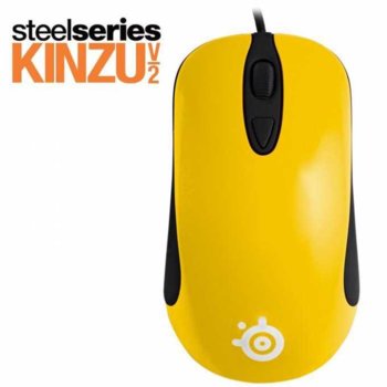 SteelSeries Kinzu V2, жълта, оптична, USB