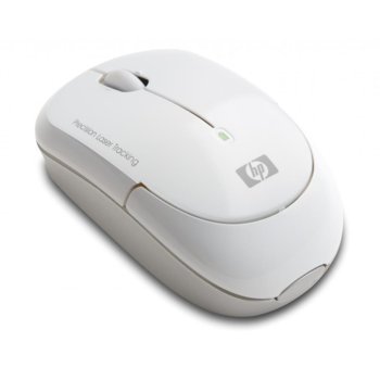 HP Wireless Laser Mini Mouse (White) безжична