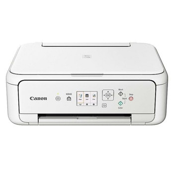 Мултифункционално мастиленоструйно устройство Canon PIXMA TS5151, цветен принтер/копир/скенер, 4800 x 1200 dpi, 29 стр/мин, USB, Wi-Fi, Bluetooth, двустранен печат, A4 | JAR Computers Canon PIXMA TS5151 All-In-One White