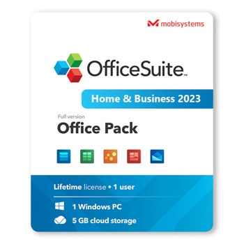 Софтуер MobiSystems OfficeSuite Home & Business 2023, безсрочен абонамент, английски/български, за Windows image