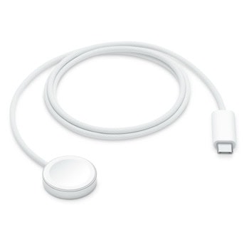 Безжично зарядно Apple Magnetic Fast Charger, за смарт часовник Apple, USB-C (м), бяло | JAR Computers Apple Magnetic Fast Charger 1m MT0H3ZM/A