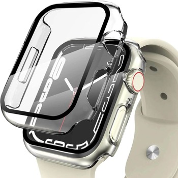 Протектор Tech-Protect Defense 360 Case (THP766CL), поликарбонатов, 45мм, за Apple Watch 7, прозрачен image