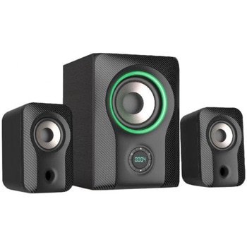 Тонколони Fenda F&D F590X Multimedia Speakers, 2.1, 60W, черни, 35Hz-20kHz, RGB Light, Bluetooth | JAR Computers Fenda F&D F590X 2.1 Multimedia Speakers