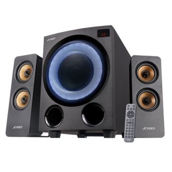 Тонколони Fenda F770X, 2.1, безжични, 76W, Bluetooth 5.0, AUX, FM, Optical, USB, LED подсветка, сиви | JAR Computers Fenda F770X