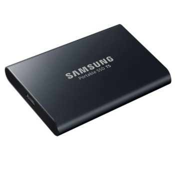 Памет SSD 1TB Samsung Portable SSD T5 MU-PA1T0B/EU, USB 3.1 Type C, 2.5"(6.35 см), скорост на четене 540 MB/s, скорост на запис 540MB/s, черен image