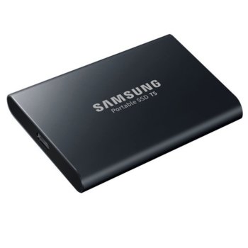 Памет SSD 1TB Samsung Portable SSD T5 MU-PA1T0B/EU, USB 3.1 Type C, 2.5"(6.35 см), скорост на четене 540 MB/s, скорост на запис 540MB/s, черен | JAR Computers 1TB Samsung MU-PA1T0B/EU