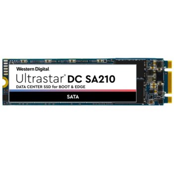 Памет SSD 120GB Ultrastar DC SA210, SATA 6 Gb/s, 2.5"(6.35 cm), m.2 2280 скорост на четене 510MB/s, скорост на запис 475MB/s | JAR Computers SSD WD Ultrastar DC SA210 120GB HBS3A1912A4M4B1