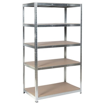 Стелаж Carmen CR-1025, 5 бр. рафтове, 180 cm височина, 90 cm ширина, до 175 kg товаропоносимост на един рафт, метален, цинк | JAR Computers Carmen CR - 1025 3580567