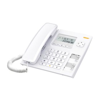 Стационарен телефон Alcatel Temporis 56, дисплей, функция "свободни ръце", бутон "mute", бял | JAR Computers Alcatel Temporis 56 White