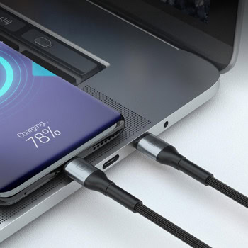 3mk Hyper Cable N-Series USB-C to USB-C 60W Black