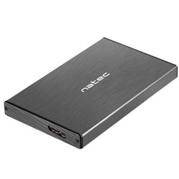 Кутия 2.5" (6.35 cm) Natec RHINO Go, за 2.5"(6.35cm) SSD/HDD, SATA III (6 Gbps), USB Micro-B, черна | JAR Computers Natec Rhino Go Black NKZ-0941