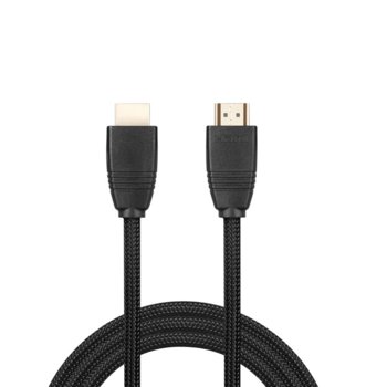 Кабел Sandberg 509-14, от HDMI(м) към HDMI(м), до 8K резолюция, 2m, черен | JAR Computers Sandberg HDMI 2.1 Cable 8K, 2m 509-14
