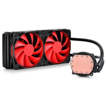 Водно охлаждане DeepCool Maelstorm 240, съвместимост с LGA 1156/1155/1150/1151, AMD FM2/FM1/AM2/AM2+/AM3/AM3+/1366/2011 | JAR Computers Водно охлаждане DeepCool Maelstorm 240 AMD/Intel