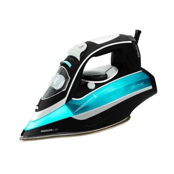Ютия Cecotec 3D ForceAndoized 550, 55 гр/мин пара, 200g/min парен удар, 400 мл. резервоар, LCD дисплей, ECO режим, AnodizedSLide, система SelfClean, Fast Steam технология, 3100W, черно-синя | JAR Computers Cecotec 3D ForceAnodized 550 CEC-05102