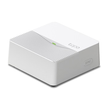 Смарт контролер TP-Link Tapo H200 Smart Hub, интелигентна аларма и звънец, координира се с интелигентните сензори Tapo, може да се свърже с до 64+4 интелигентни устройства, Wi-Fi, бял | JAR Computers TP-Link Tapo H200 Smart Hub