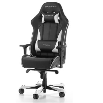 Геймърски стол DXRacer King OH/KS57/NW, черен/бял | JAR Computers DXRacer KING OH/KS57/NW