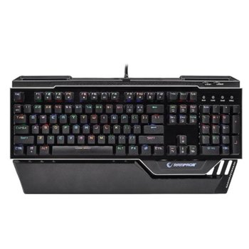 Клавиатура Everest Rampage KB-RX92 Comander, гейминг, 2x USB порта, USB, RGB подсветка, черна image