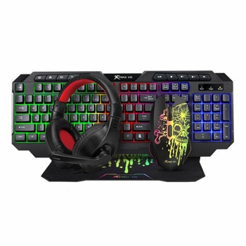 Комплект клавиатура и мишка Xtrike ME CMX-415, RGB подсветка, 8000dpi, USB, черни | JAR Computers xtrike me gaming combo cmx 415