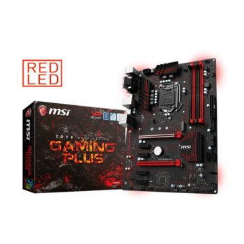 Дънна платка MSI Z270 GAMING PLUS, Z270, LGA1151, DDR4, PCI-E(CF), 6x SATA 6Gb/s, 1x M.2 SLOT, 8x USB 3.1, ATX | JAR Computers MSI Z270 GAMING PLUS