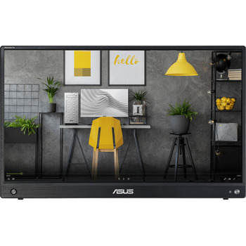 Монитор Asus ZenScreen GO MB16AWP (90LM07I1-B01370), преносим, 15.6" (39.62 cm) IPS панел, Full HD, 5ms, 100000000:1, 250cd/m2, 1x Mini HDMI, 1x USB-C | JAR Computers Asus ZenScreen GO MB16AWP 90LM07I1-B01370