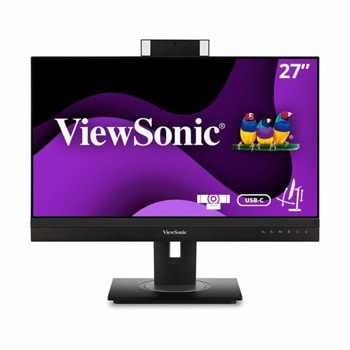 Монитор ViewSonic VG2756V-2K, 27" (68.58 cm) IPS панел, QHD, 5ms, 80M:1, 350 cd/m2, DisplayPort, HDMI, LAN, USB Type C, USB, Webcam | JAR Computers ViewSonic VG2756V-2K