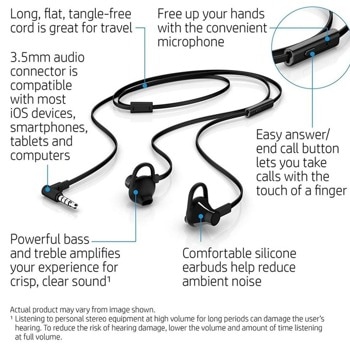 HP In-Ear Headset 150 - Black