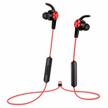 Слушалки Huawei BT Sport-Headset Lite AM61, безжични, Вграден микрофон за провеждане на разговори, черни с червено | JAR Computers Huawei BT Sport-Headset Lite AM61 02452501