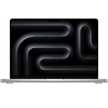Лаптоп Apple MacBook Pro 14.2 M3 (MR7K3ZE/A)(Silver), осемядрен Apple M3 4.05GHz, 14.2" (36.07cm) Liquid Retina XDR 120Hz дисплей, (HDMI), 8GB LPDDR5, 1TB SSD, 2x Thunderbolt 4, macOS, 1.55kg | JAR Computers Apple MacBook Pro 14 M3 8/1TB MR7K3ZE/A