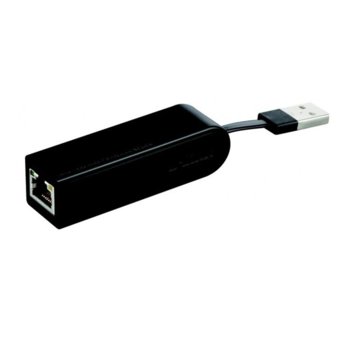 Мрежови адаптер D-Link DUB-E100, USB А(м) към LAN (RJ-45), 100Mbps | JAR Computers D-Link DUB-E100 USB 2.0 Fast Ethernet adapter