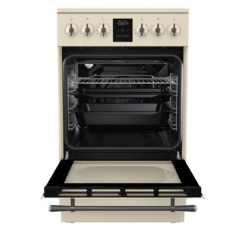 Готварска печка GORENJE EC53INI, клас А, 4 нагревателни зони, 70 л. обем на фурната, AquaClean почистване, слонова кост | JAR Computers Готварска печка GORENJE EC53INI