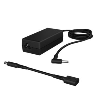 Захранване (оригинално) за лаптопи HP 65W Smart AC Adapter (H6Y89AA), 18.5V/3.3A/65W, жакoве 4.5 & 7.4 | JAR Computers HP 65W Smart AC Adapter H6Y89AA