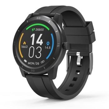 Смарт часовник Hama Fit Watch 9900 (178607), 1.3" (3.3 cm) LCD сензорен дисплей, Hama FIT PRO, 14 вида спорт, IP68 защита, до 6 дни живот на батерията, черен | JAR Computers Hama Fit Watch 6900 178607