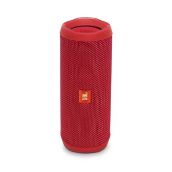Тонколона JBL Flip 4, 2.0, 16 RMS, безжична, 3.5mm jack/Bluetooth, червена, микрофон, IPX7, до 12 часа работа | JAR Computers JBL Flip Wireless 4 (JBLFLIP4REDAM) Red