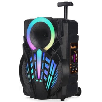 Тонколона PZX GZ-P08, 1.0, 20W RMS, караоке, Bluetooth, FM, USB, черна | JAR Computers PZX GZ-P08