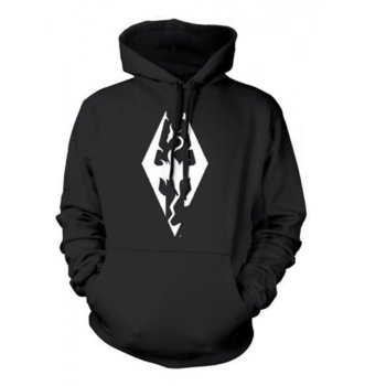 Суитшърт Gaya Entertainment The Elder Scrolls V: Skyrim Dragon Symbol, размер S, черен | JAR Computers Gaya Entertainment Skyrim dragon symbol hoodie