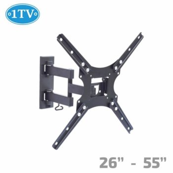 Стойка за телевизор 1TV STTV 1TV-130, за стена, до 26-55", VESA до 400x400, до 30kg | JAR Computers 1TV STTV 1TV-130 21014147