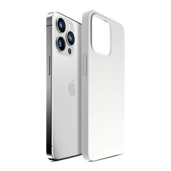 Калъф за Apple iPhone 14 Pro, силиконов, 3MK Hardy Case, бял | JAR Computers 3MK Hardy Case for iPhone 14 Pro White