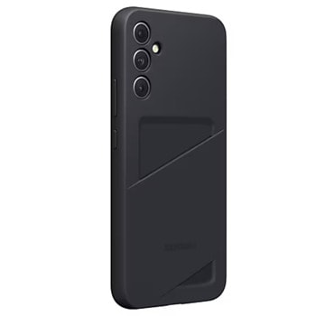 Калъф за Samsung Galaxy A34 5G, термополиуретанов, Samsung Card Slot Case, с поставка за карти, черен | JAR Computers SAMSUNG GALAXY A34 5G Card Slot Case Black