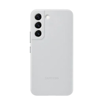 Samsung S22 G901 Leather Cover Light Gray