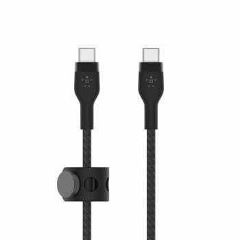 Кабел Belkin Boost Charge Pro Flex (CAB011bt2MBK), от USB C(м) към USB C(м), 2m, 60W, черен | JAR Computers Belkin CAB011bt2MBK